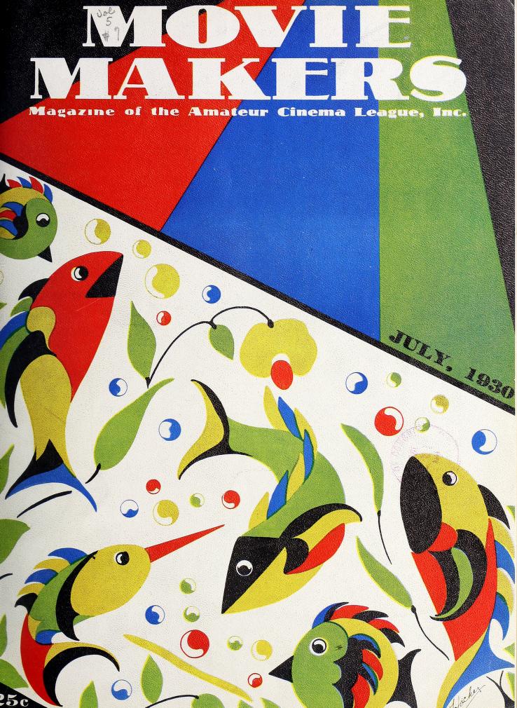MOVIE MAKERS magazine side cover Issue 43 July 1930