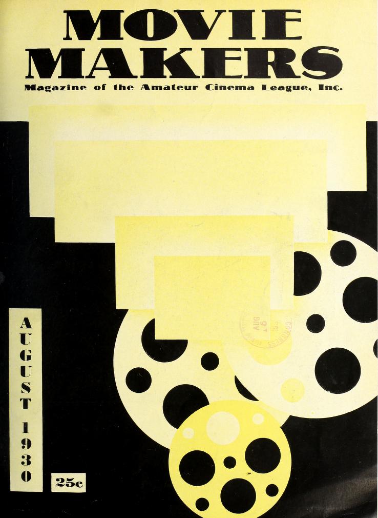 MOVIE MAKERS magazine side cover Issue 44 August 1930