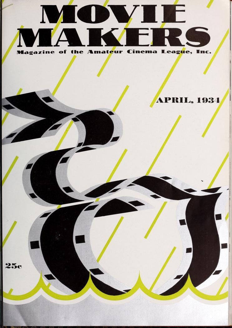MOVIE MAKERS magazine side cover Issue 124 April 1934