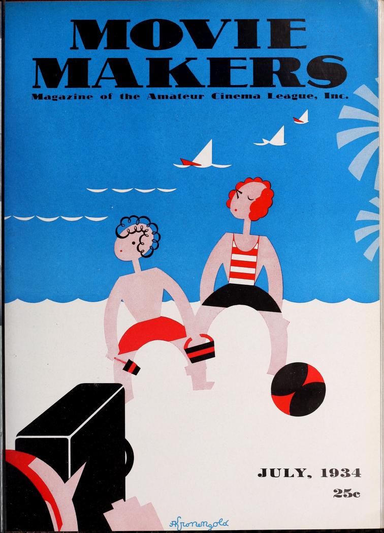 MOVIE MAKERS magazine side cover Issue 127 July 1934