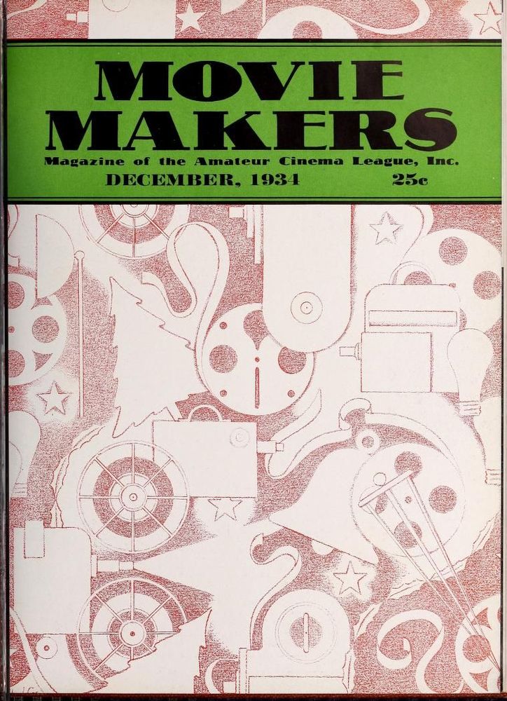 MOVIE MAKERS magazine side cover Issue 132 December 1934