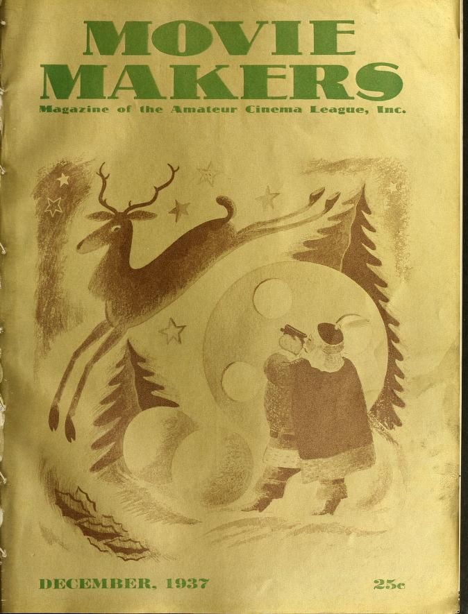 MOVIE MAKERS magazine side cover Issue 168 December 1937