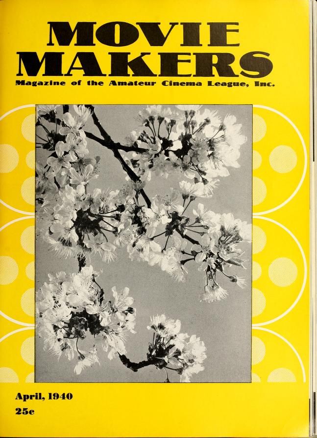 MOVIE MAKERS magazine side cover Issue 184 April 1940