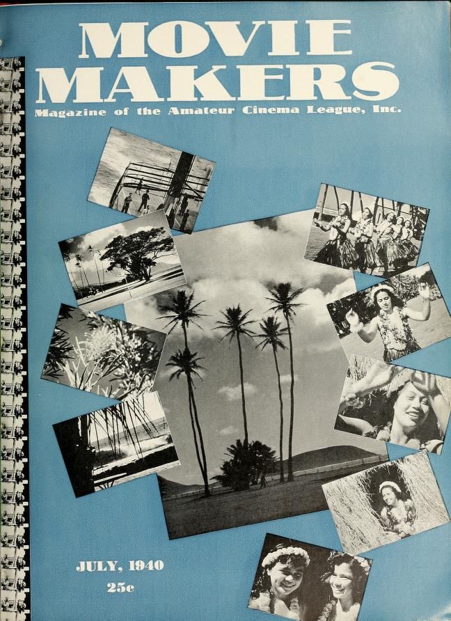 MOVIE MAKERS magazine side cover Issue 187 July 1940
