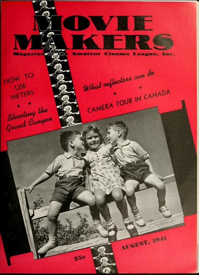 MOVIE MAKERS magazine side cover Issue 200 August 1941
