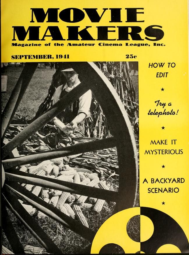 MOVIE MAKERS magazine side cover Issue 201 September 1941