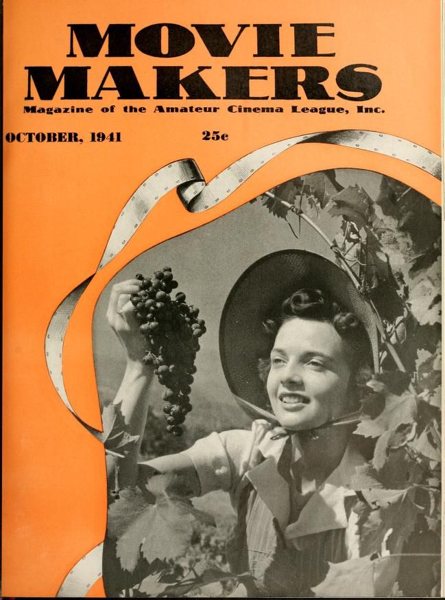 MOVIE MAKERS magazine side cover Issue 202 October 1941