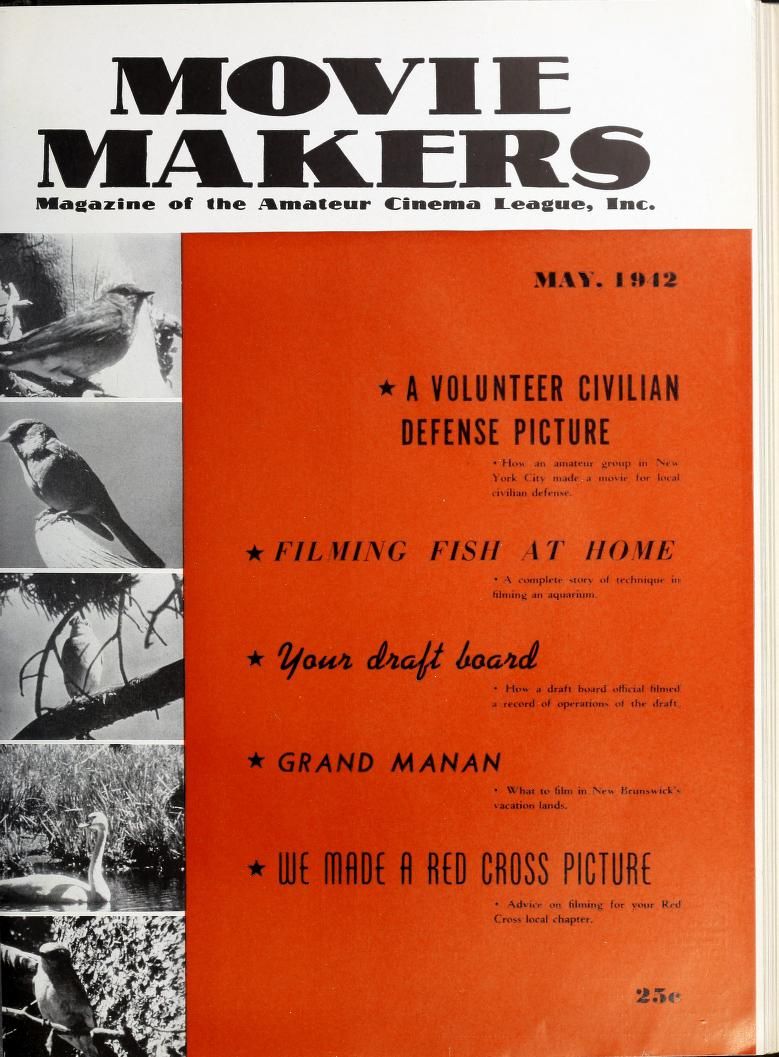MOVIE MAKERS magazine side cover Issue 209 May 1942