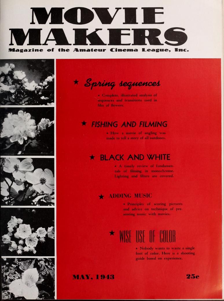 MOVIE MAKERS magazine side cover Issue 221 May 1943