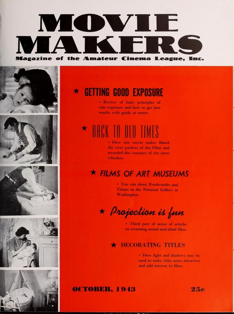 MOVIE MAKERS magazine side cover Issue 226 October 1943