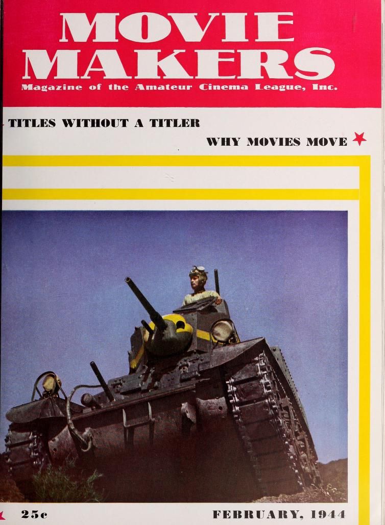 MOVIE MAKERS magazine side cover Issue 230 February 1944