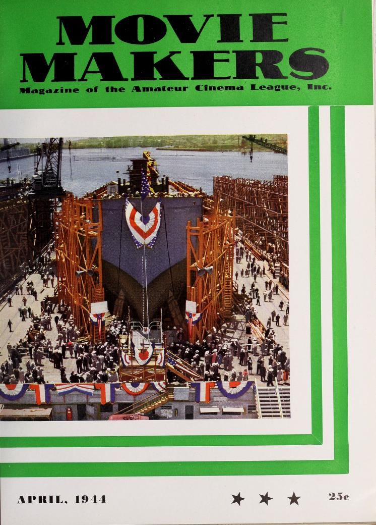 MOVIE MAKERS magazine side cover Issue 232 April 1944