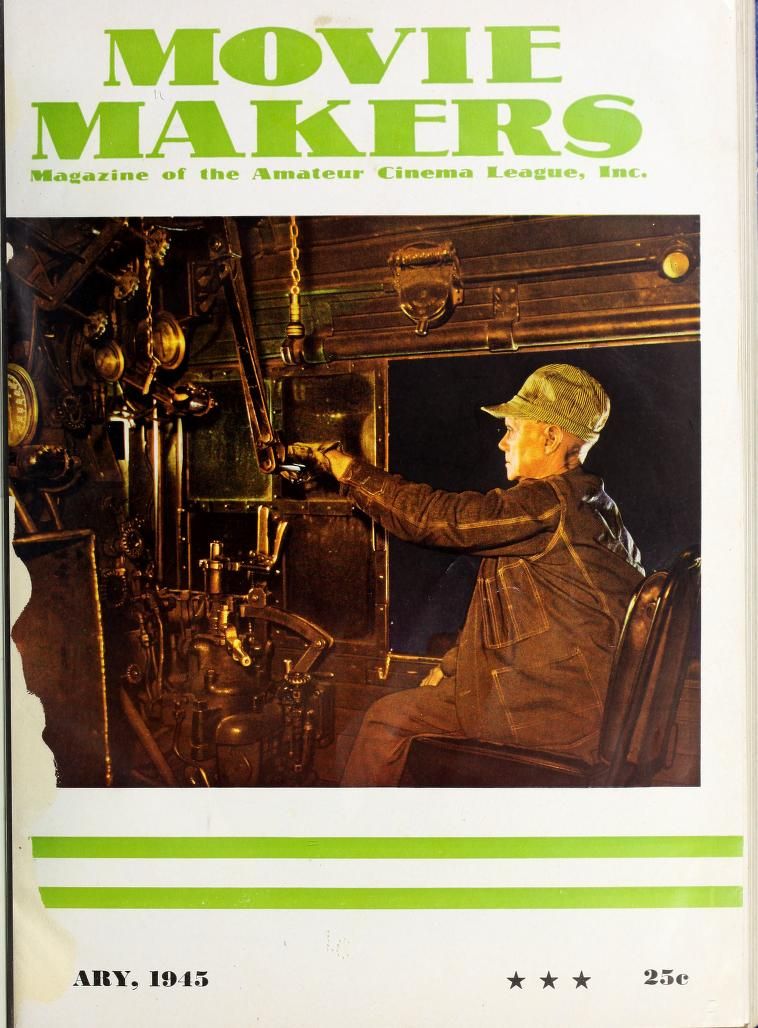 MOVIE MAKERS magazine side cover Issue 241 January 1945
