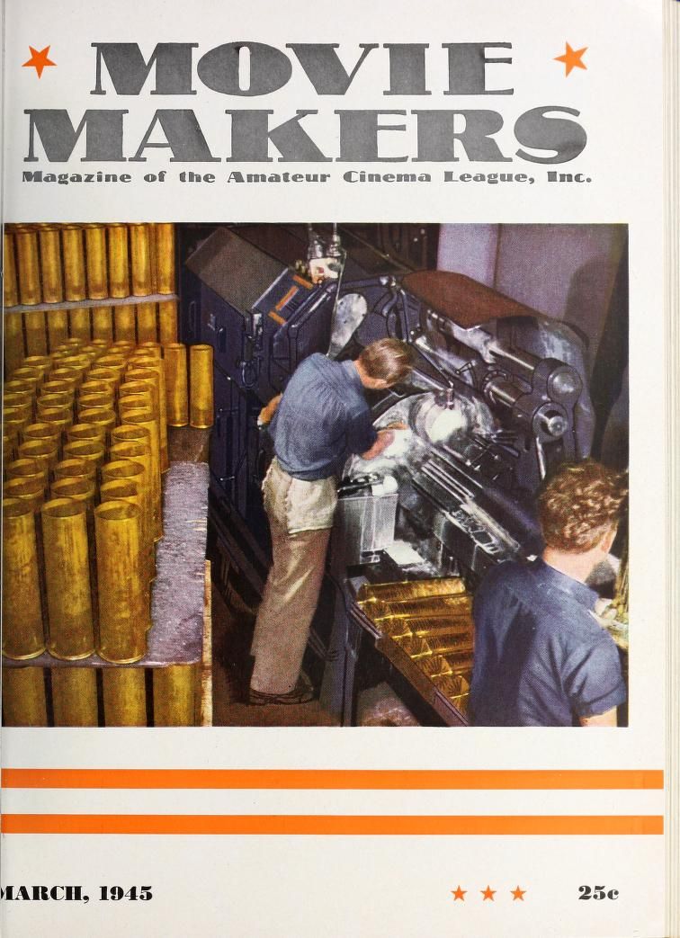 MOVIE MAKERS magazine side cover Issue 243 March 1945