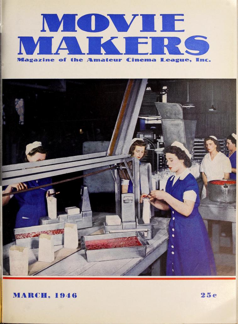 MOVIE MAKERS magazine side cover March 1946