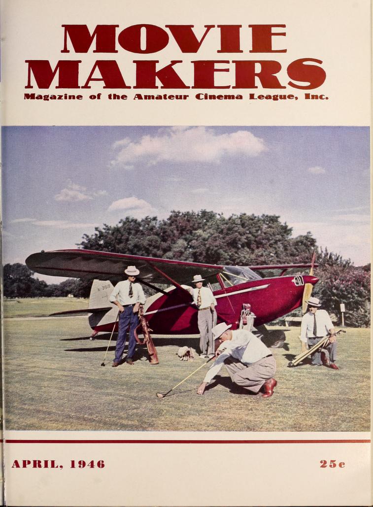 MOVIE MAKERS magazine side cover April 1946