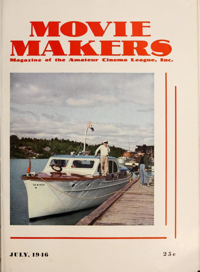 MOVIE MAKERS magazine side cover July 1946