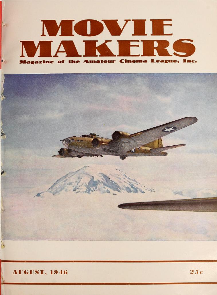 MOVIE MAKERS magazine side cover August 1946