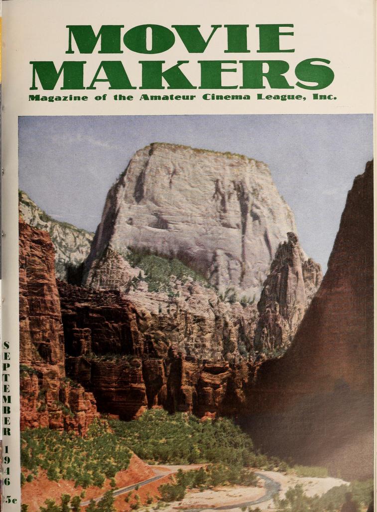 MOVIE MAKERS magazine side cover September 1946