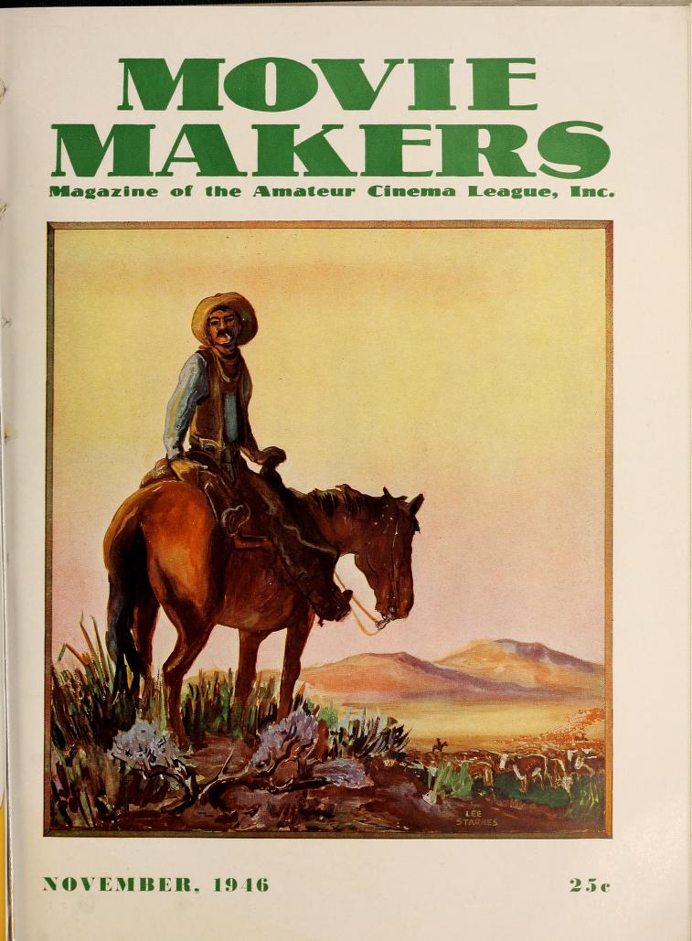 MOVIE MAKERS magazine side cover November 1946