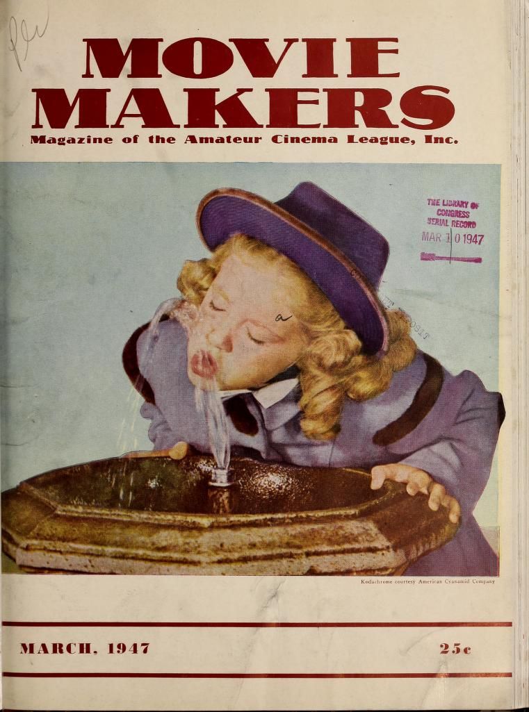 MOVIE MAKERS magazine side cover Issue 255 March 1947