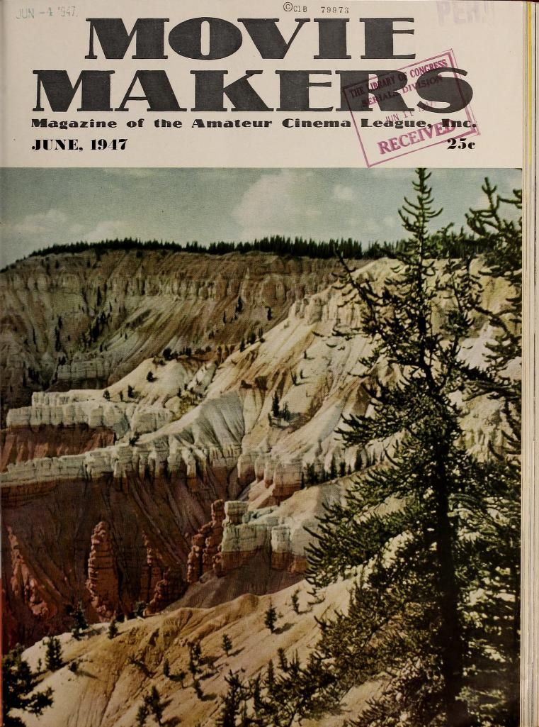 MOVIE MAKERS magazine side cover Issue 258 June 1947