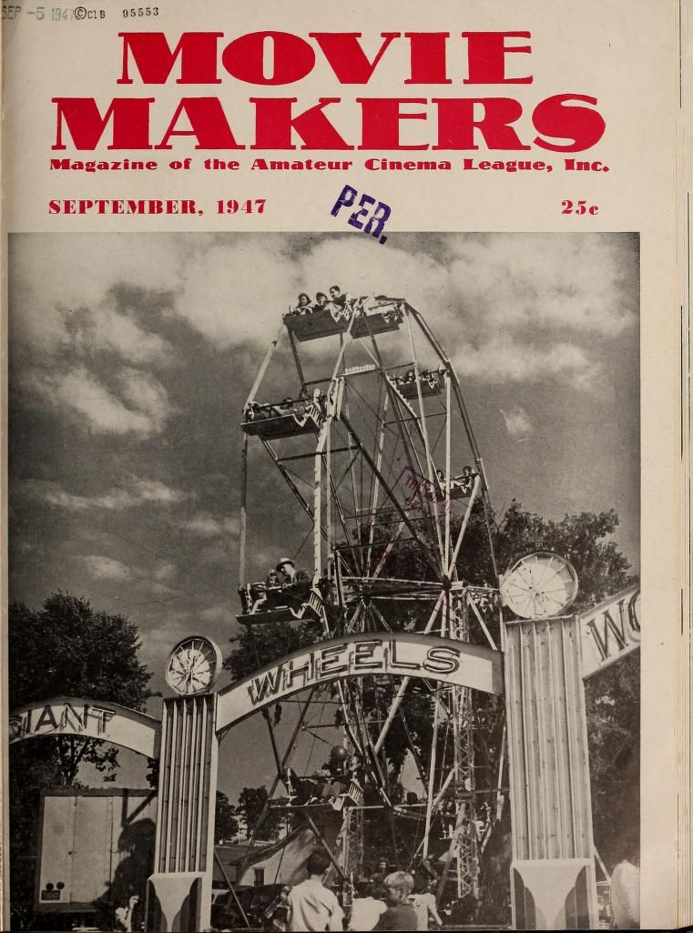 MOVIE MAKERS magazine side cover Issue 261 September 1947
