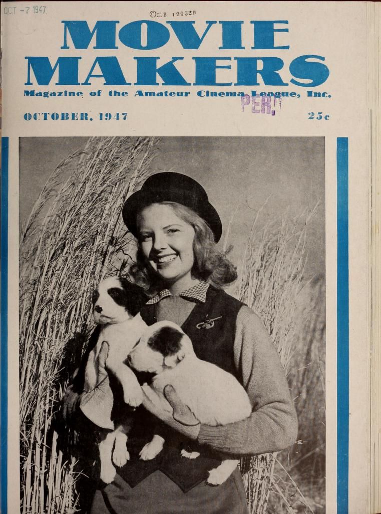 MOVIE MAKERS magazine side cover Issue 262 October 1947