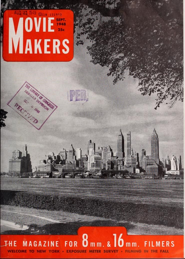 MOVIE MAKERS magazine side cover Issue 273 September 1948