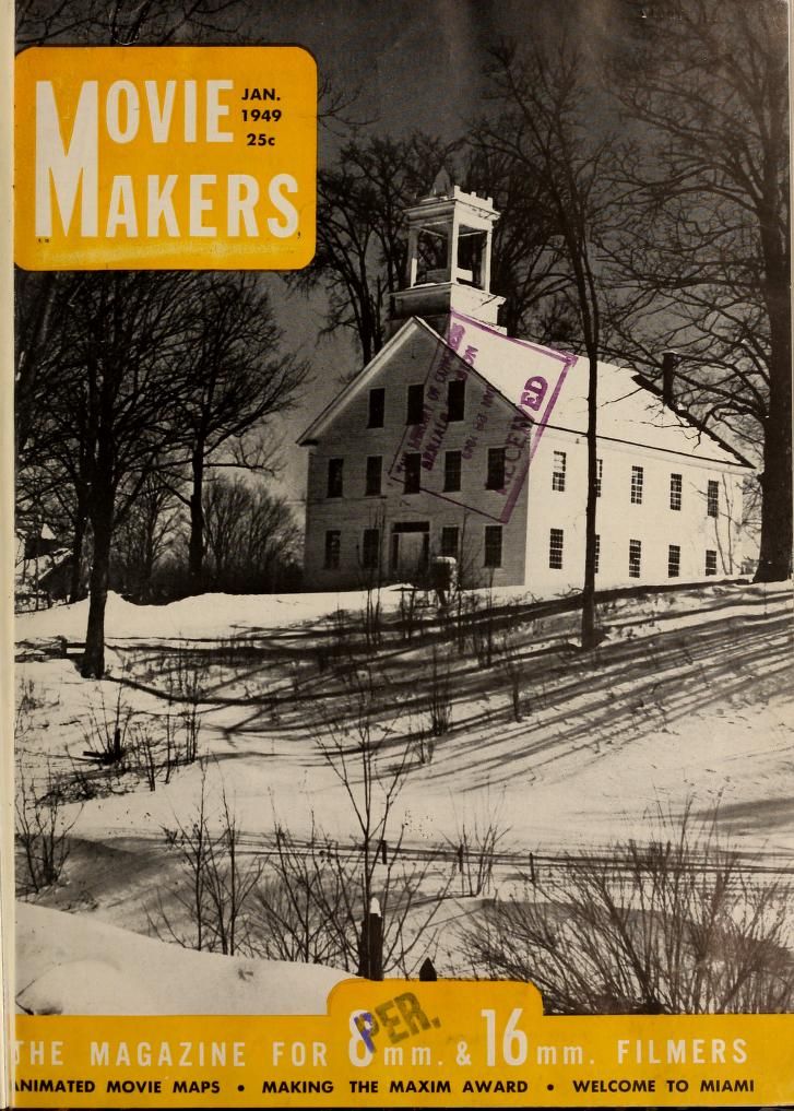 MOVIE MAKERS magazine side cover Issue 277 January 1949