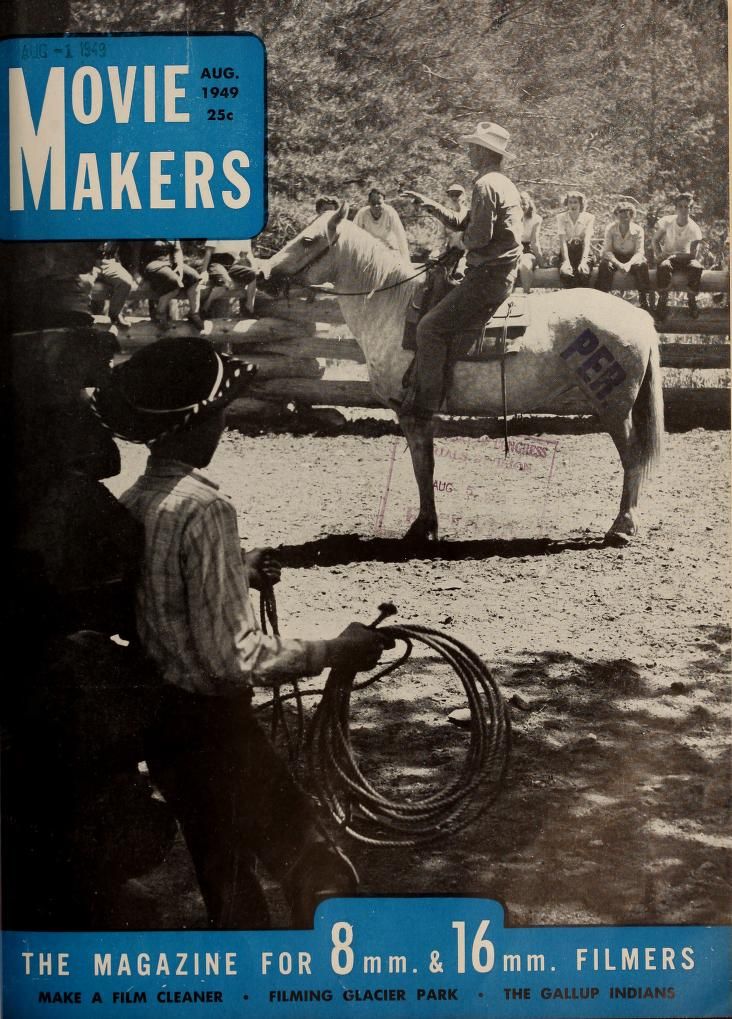 MOVIE MAKERS magazine side cover Issue 284 August 1949