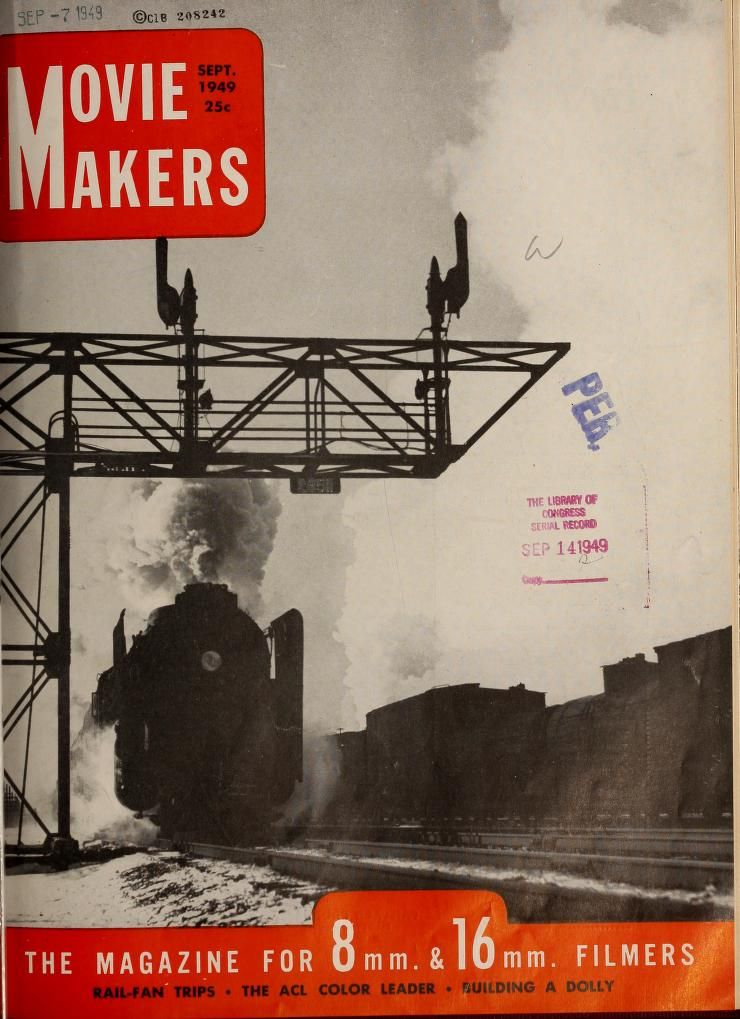 MOVIE MAKERS magazine side cover Issue 285 September 1949