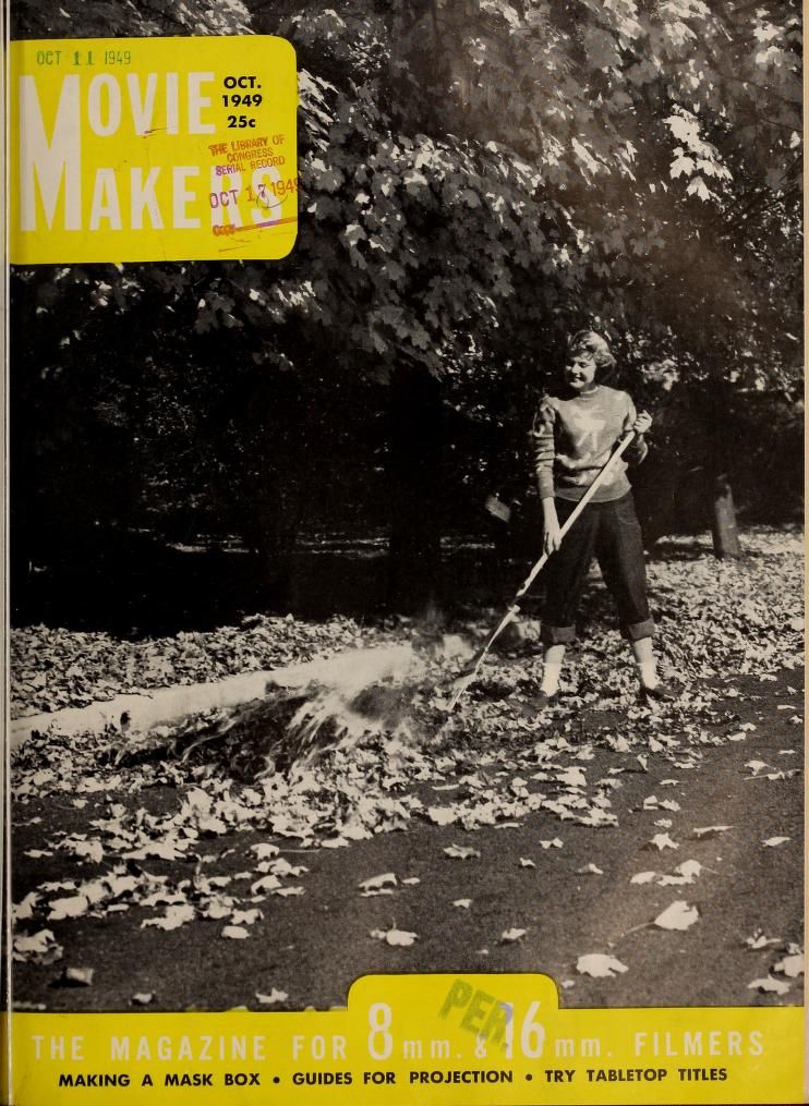 MOVIE MAKERS magazine side cover Issue 286 October 1949