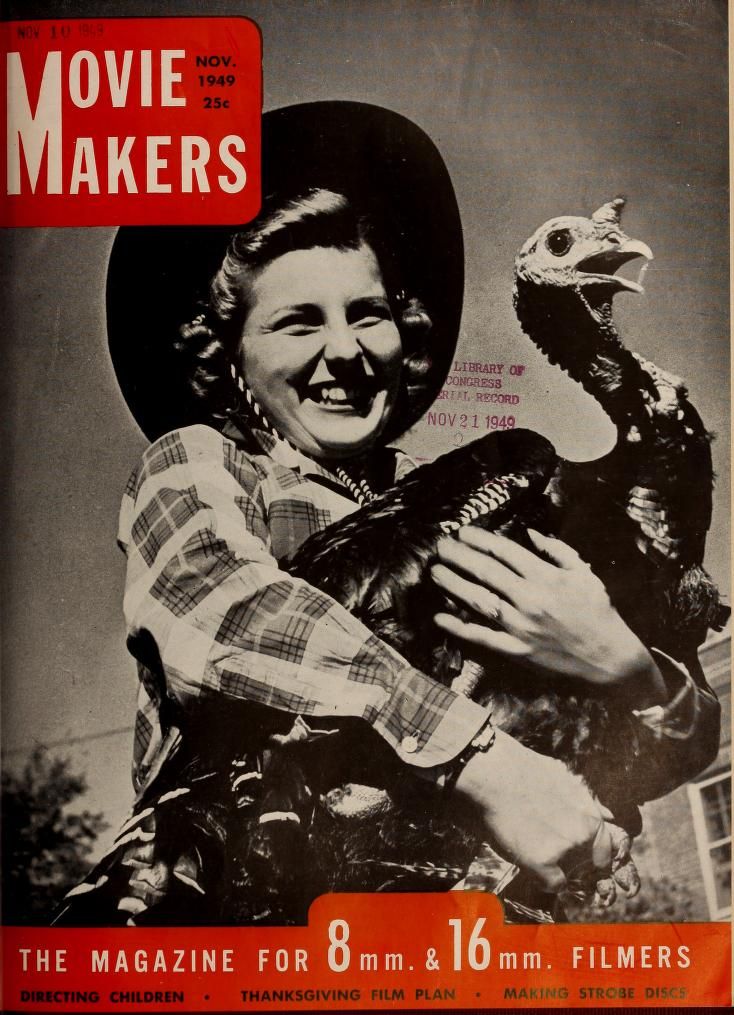 MOVIE MAKERS magazine side cover Issue 287 November 1949
