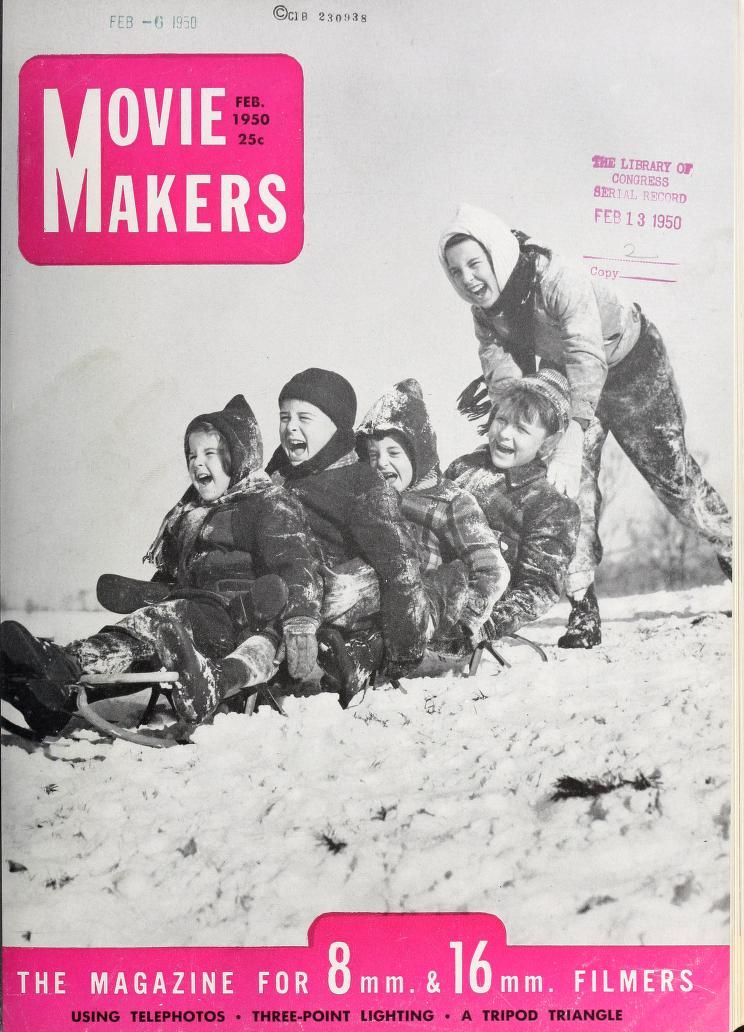 MOVIE MAKERS magazine side cover Issue 290 February 1950