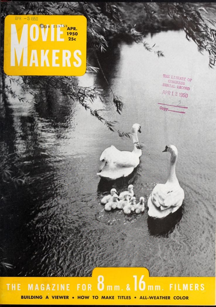 MOVIE MAKERS magazine side cover Issue 292 April 1950