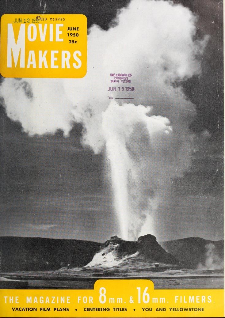 MOVIE MAKERS magazine side cover Issue 294 June 1950