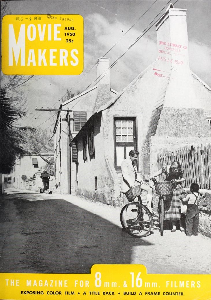 MOVIE MAKERS magazine side cover Issue 296 August 1950