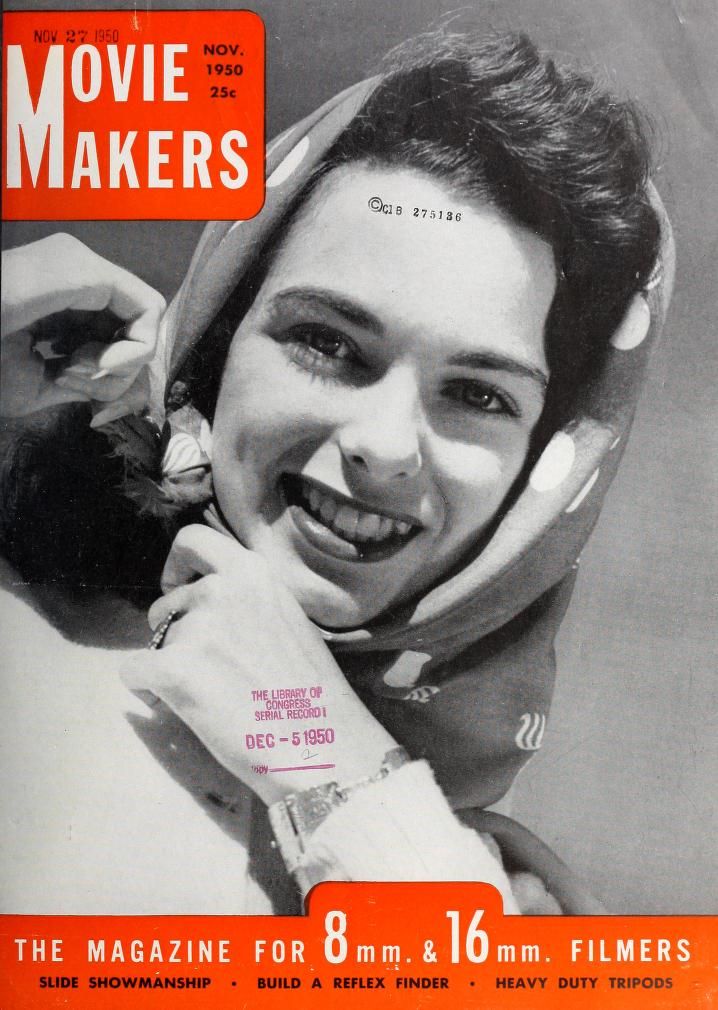 MOVIE MAKERS magazine side cover Issue 299 November 1950