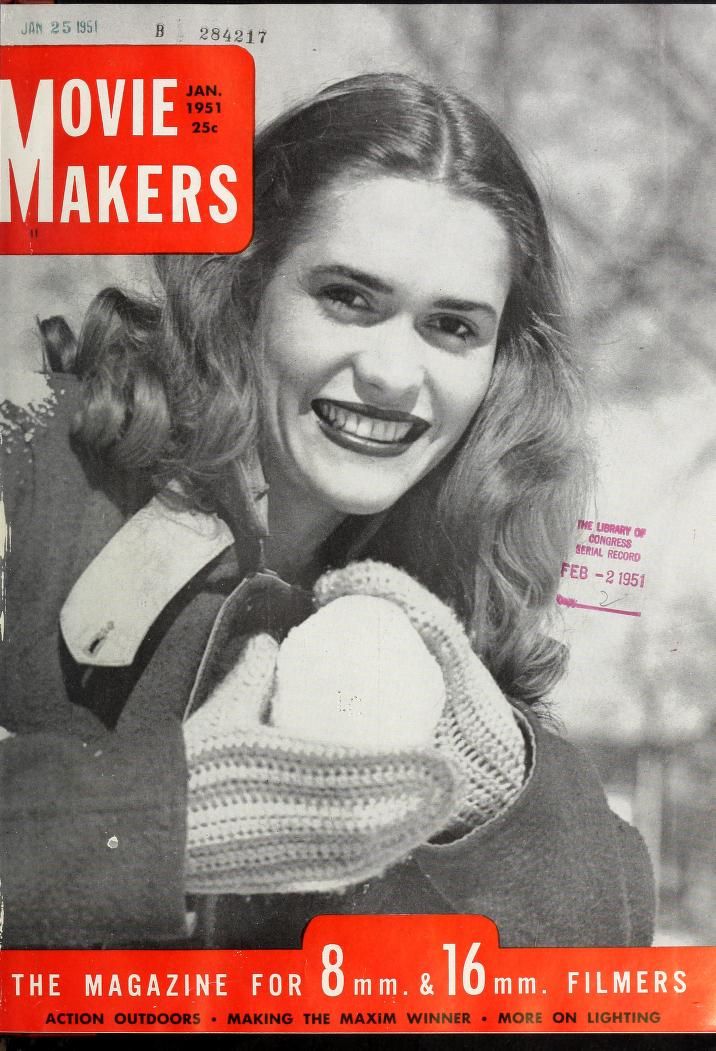 MOVIE MAKERS magazine side cover Issue 301 January 1951