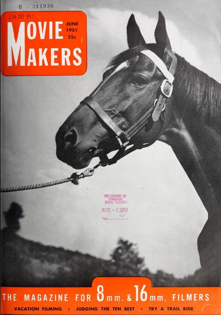 MOVIE MAKERS magazine side cover Issue 306 June 1951