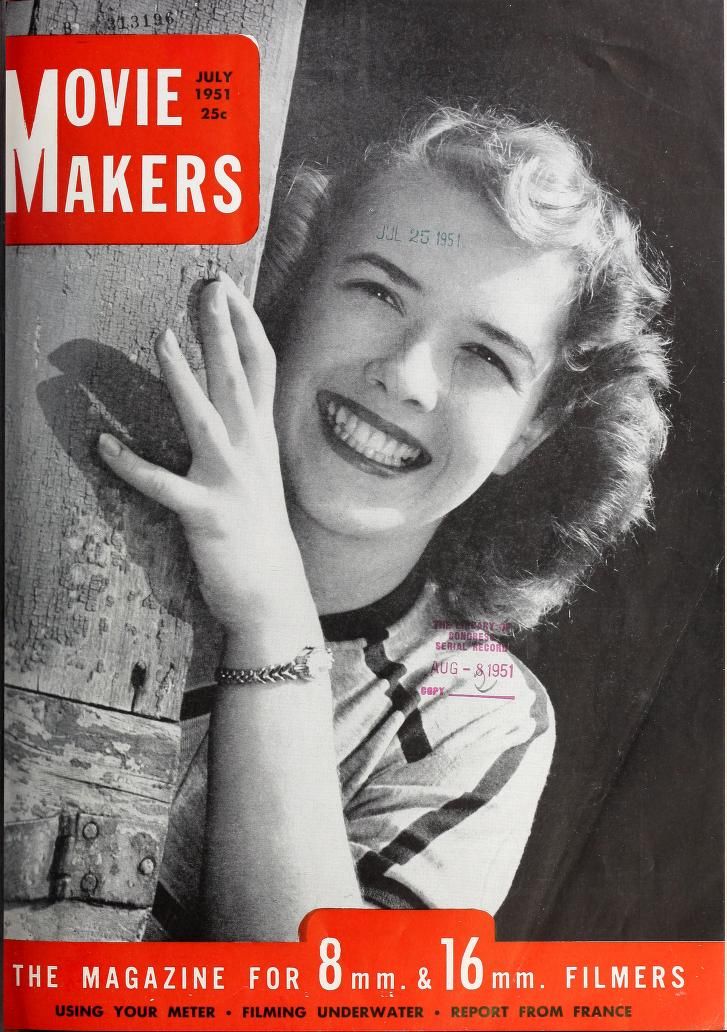 MOVIE MAKERS magazine side cover Issue 307 July 1951
