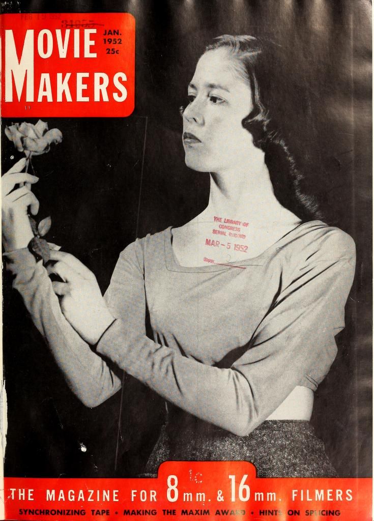 MOVIE MAKERS magazine side cover Issue 313 January 1952