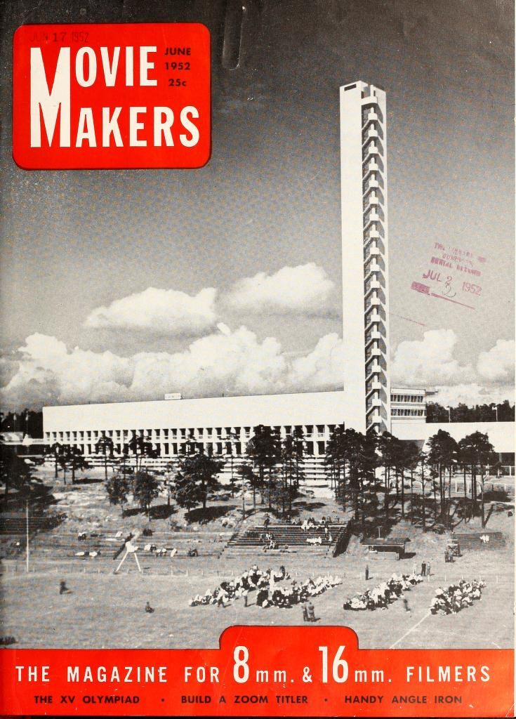 MOVIE MAKERS magazine side cover Issue 317 June 1952