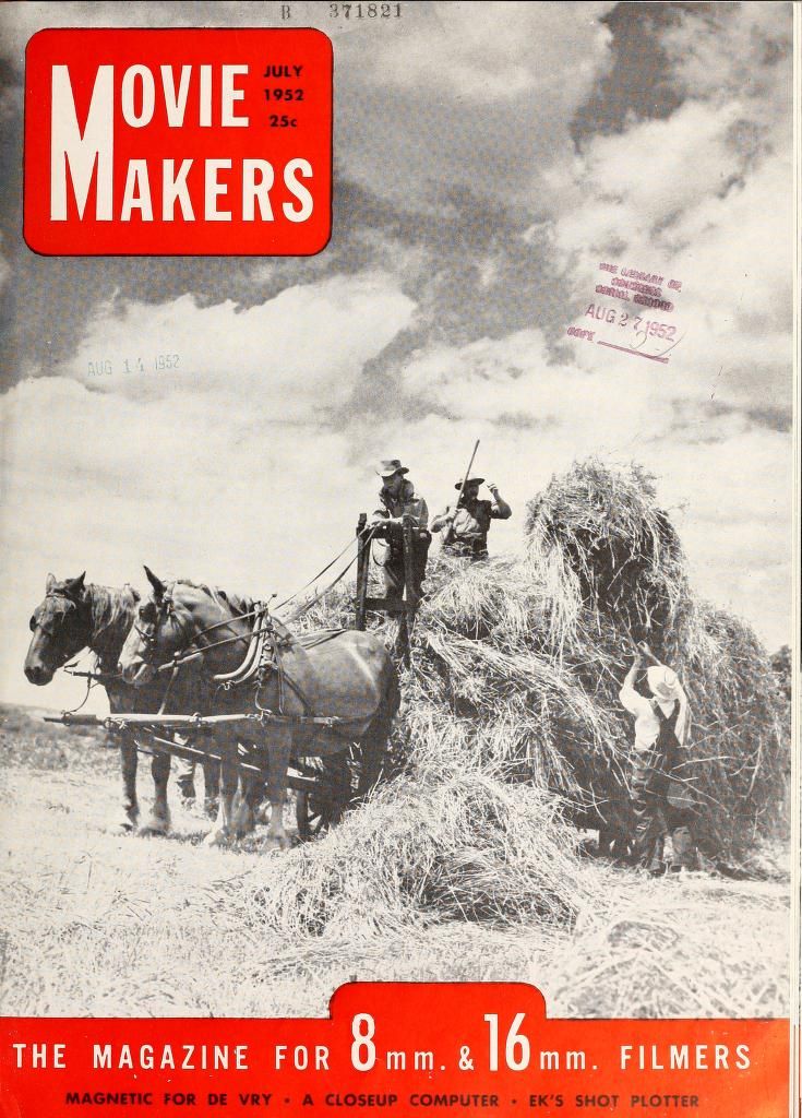MOVIE MAKERS magazine side cover Issue 318 July 1952