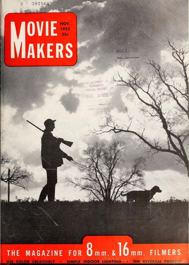 MOVIE MAKERS magazine side cover Issue 322 November 1952