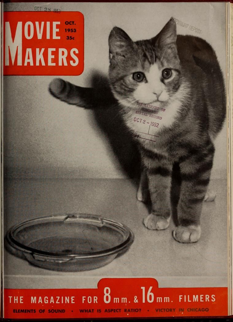MOVIE MAKERS magazine side cover Issue 333 October 1953