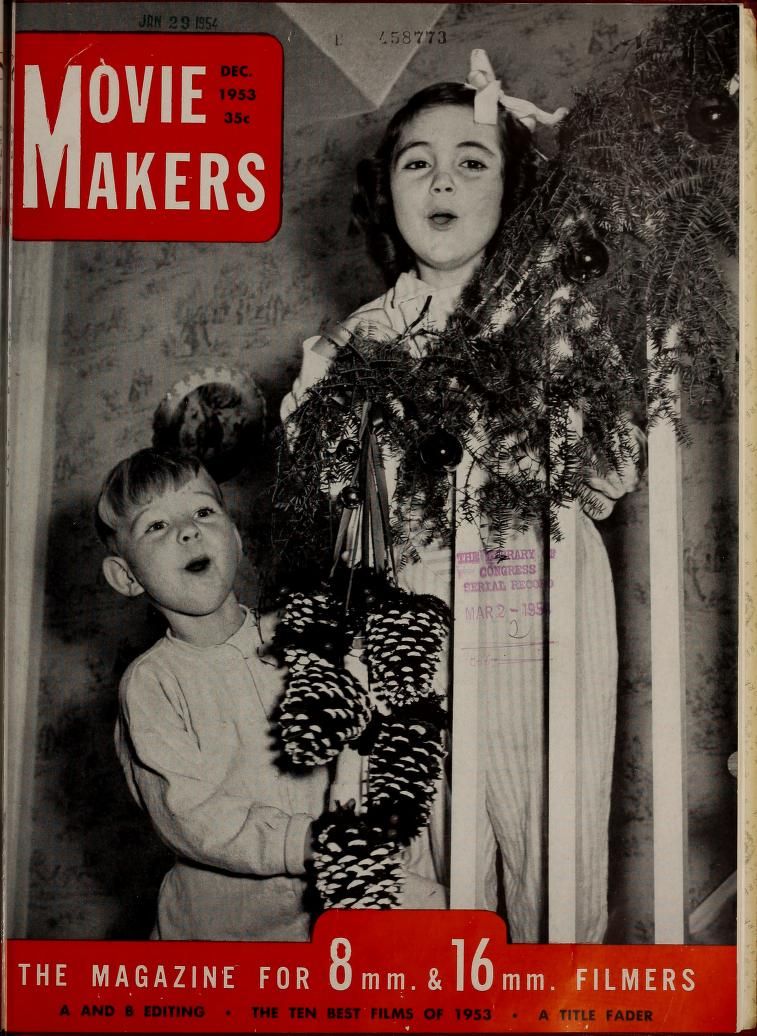 MOVIE MAKERS magazine side cover Issue 335 December 1953