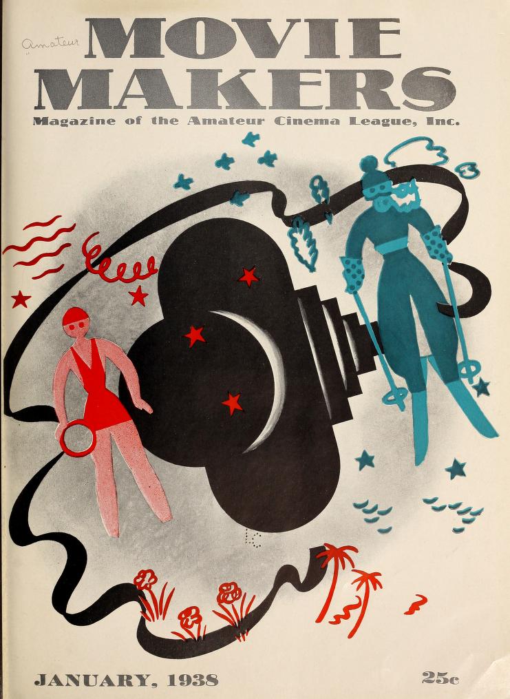 MOVIE MAKERS magazine side cover January 1938