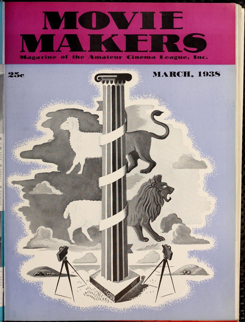 MOVIE MAKERS magazine side cover March 1938